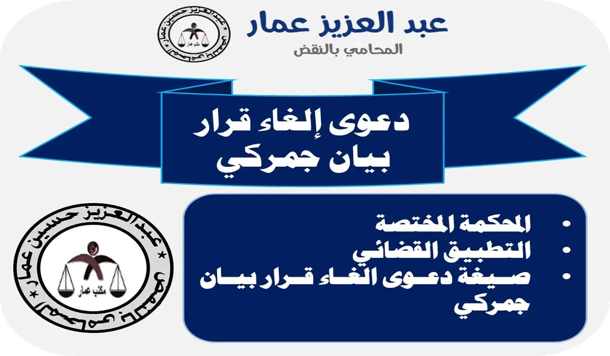 دعوى إلغاء قرار بيان جمركى والمحكمة المختصة والتطبيق القضائي 1 بيان جمركى والمحكمة المختصة بالغاؤه